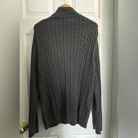 NWOT Denver Hayes Mens Cable Knit 🧶 Sweater w/ Zipper at Neck!! - Picture 7 of 8